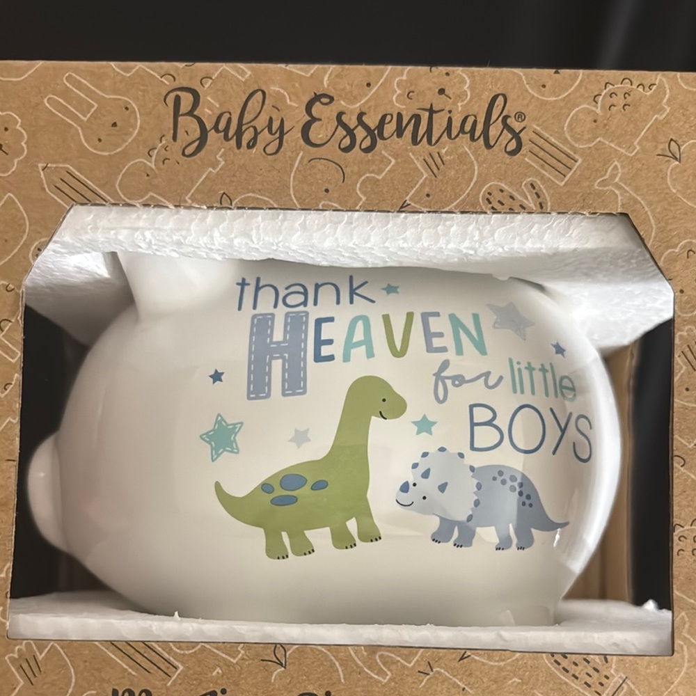 Baby Essentials Dinosaur Piggy Bank